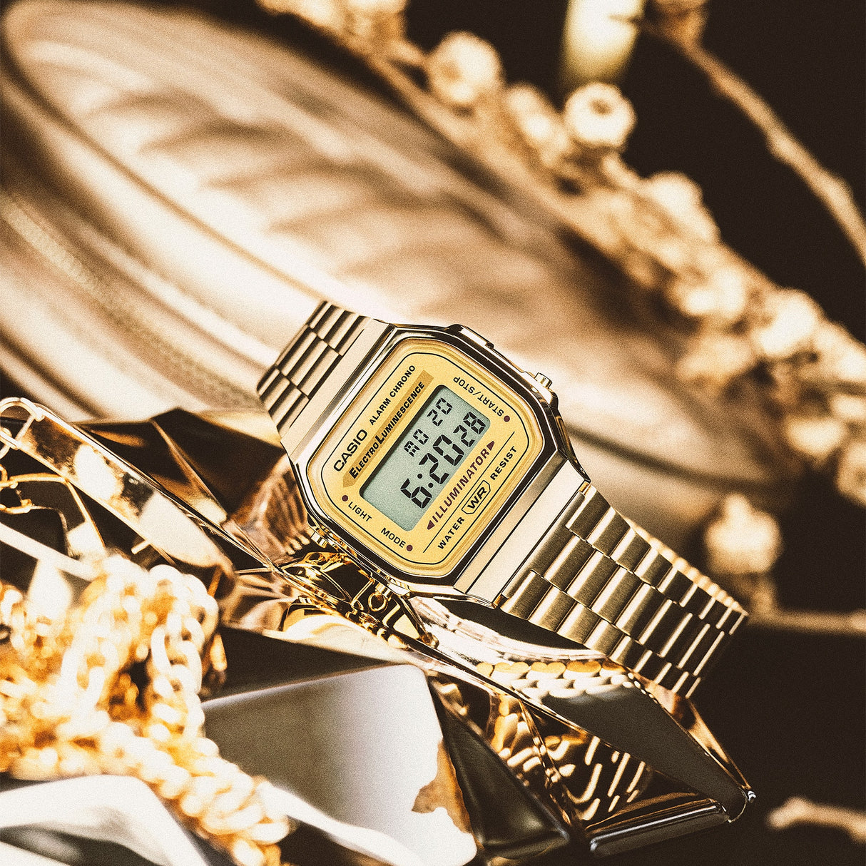 Casio Iconic Vintage Digitale Dorato