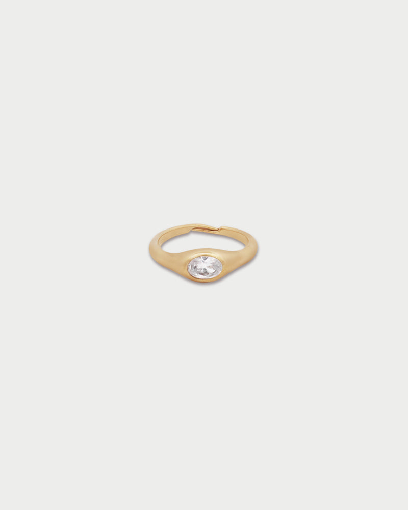 Anello Chevalier Oval Cut