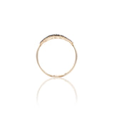 Anello Cerchio Silhouette Diamanti Brown In Oro Rosa-Anelli-GRANARELLI-Gioielleria Granarelli