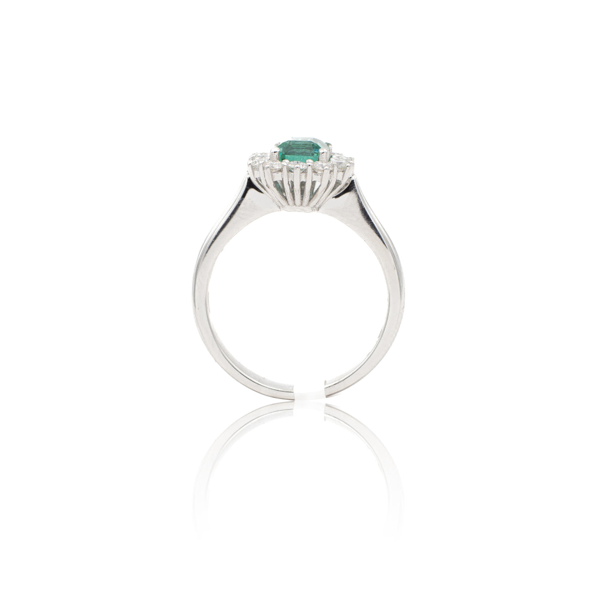 Saphir- und Diamantherzring