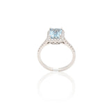Anello Acquamarina 1.79kt contorno di Diamanti-Anelli-GRANARELLI-Gioielleria Granarelli