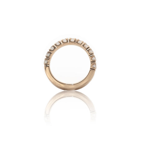 Anello Fedina Half Eternity Diamanti 1.35kt Oro Rosa-Anelli-GRANARELLI-Gioielleria Granarelli