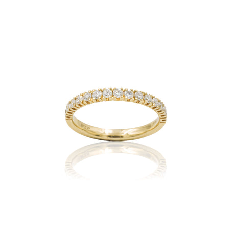 Anello Fedina con Diamanti 0.43kt in Oro Giallo-Anelli-GRANARELLI-Gioielleria Granarelli