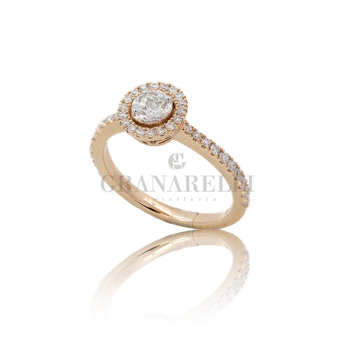 Magic Diamanti lone ring in rose gold