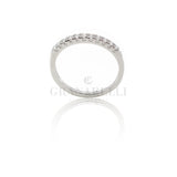 Anello Fedina 11 Diamanti 0.25kt in Oro Bianco