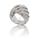 Saphir- und Diamantherzring