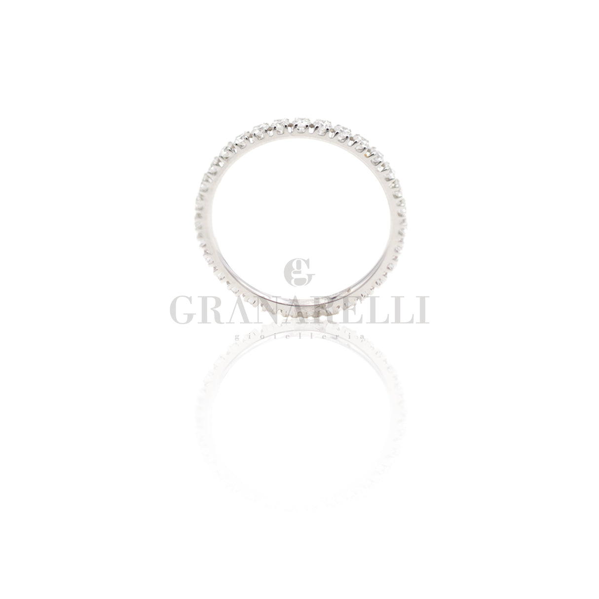 Fedina Girodito Diamanti 0,50ct in Oro Bianco