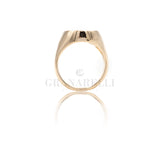 Pavè diamond ring in rose gold