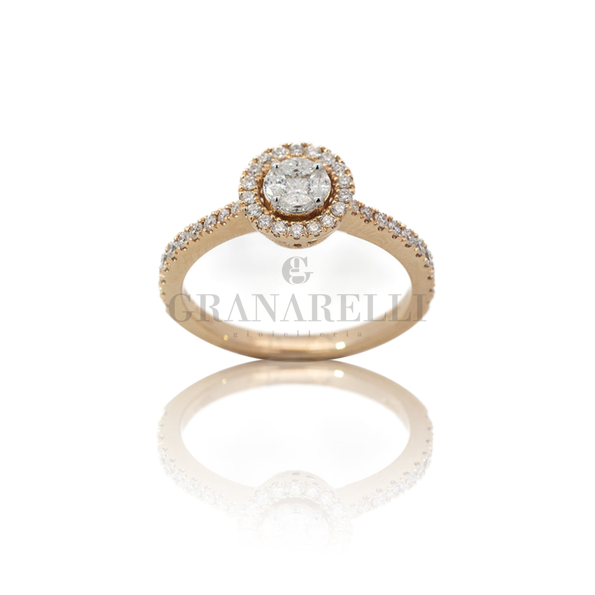 Magic Diamanti lone ring in rose gold