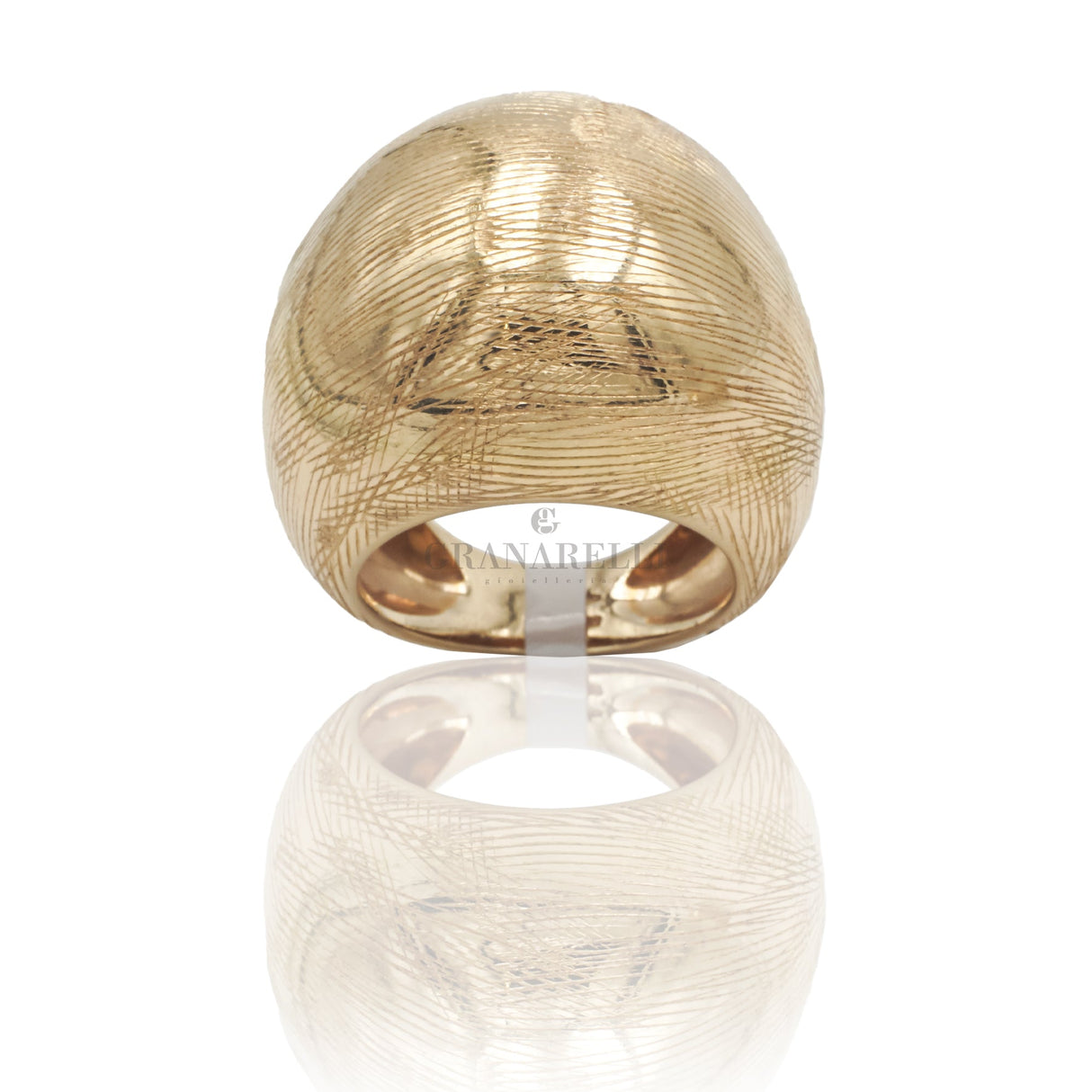 Anello Bombato in Oro Rosa-Anelli-GRANARELLI-Gioielleria Granarelli