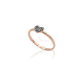 Anello Cuore Diamanti Neri-Anelli-CRIVELLI- [SKU] -Gioielleria Granarelli