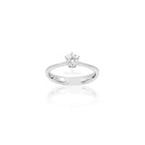 Anello Diamante Solitario in Oro Bianco-Anelli-RECARLO- [SKU] -Gioielleria Granarelli