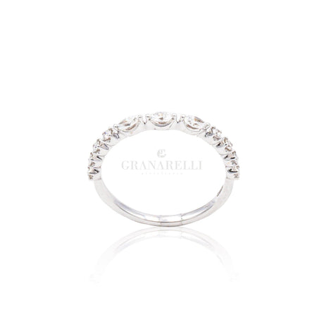 Anello Fantasia in Oro Bianco e Diamanti-Anelli-CRIVELLI- [SKU] -Gioielleria Granarelli