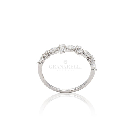 Anello Fantasia in Oro Bianco e Diamanti-Anelli-CRIVELLI- [SKU] -Gioielleria Granarelli
