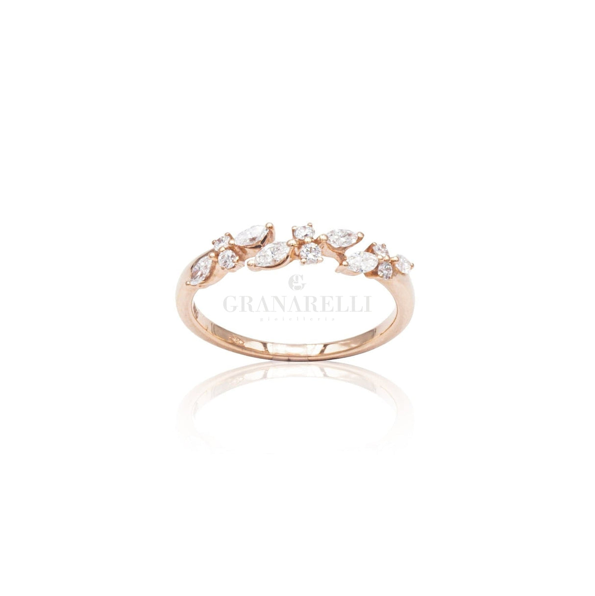 Anello Fantasia in Oro Rosa e Diamanti-Anelli-CRIVELLI- [SKU] -Gioielleria Granarelli