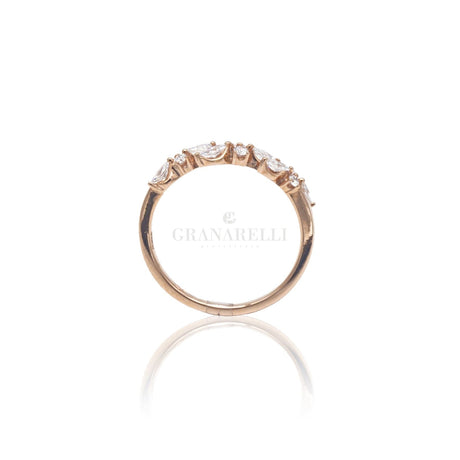Anello Fantasia in Oro Rosa e Diamanti-Anelli-CRIVELLI- [SKU] -Gioielleria Granarelli