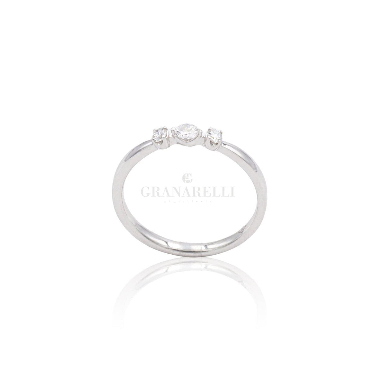 Anello Fantasia micro in Oro bianco e Diamanti-Anelli-CRIVELLI- [SKU] -Gioielleria Granarelli