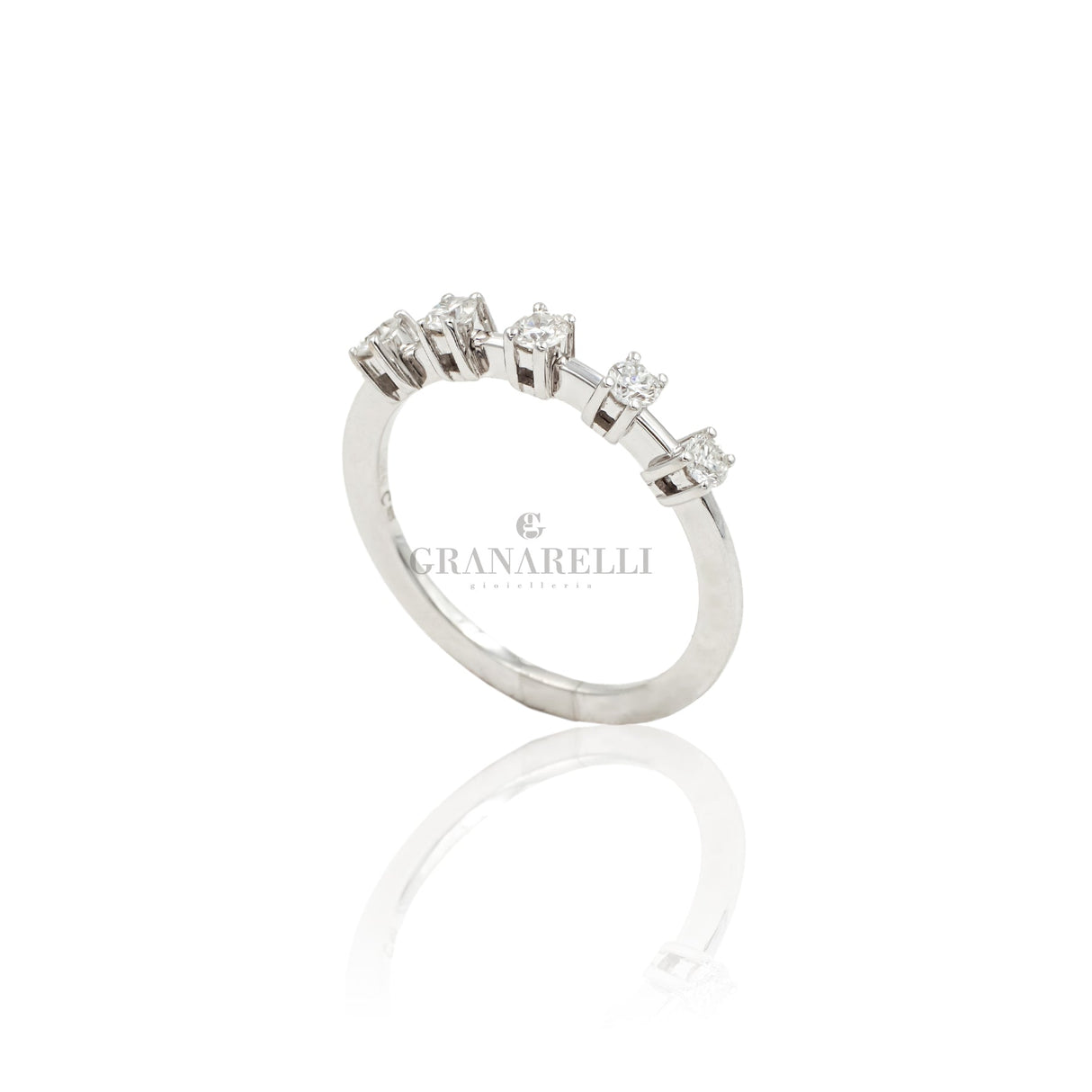 Anello Fedina Griffe Alti oro bianco 386-374-CRIVELLI-386-374-Gioielleria Granarelli