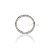 Anello Fedina con Diamanti 0.19kt in Oro bianco-Anelli-GRANARELLI-Gioielleria Granarelli
