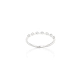 Anello Fedina Oro Bianco e Diamanti-Anelli-CRIVELLI- [SKU] -Gioielleria Granarelli