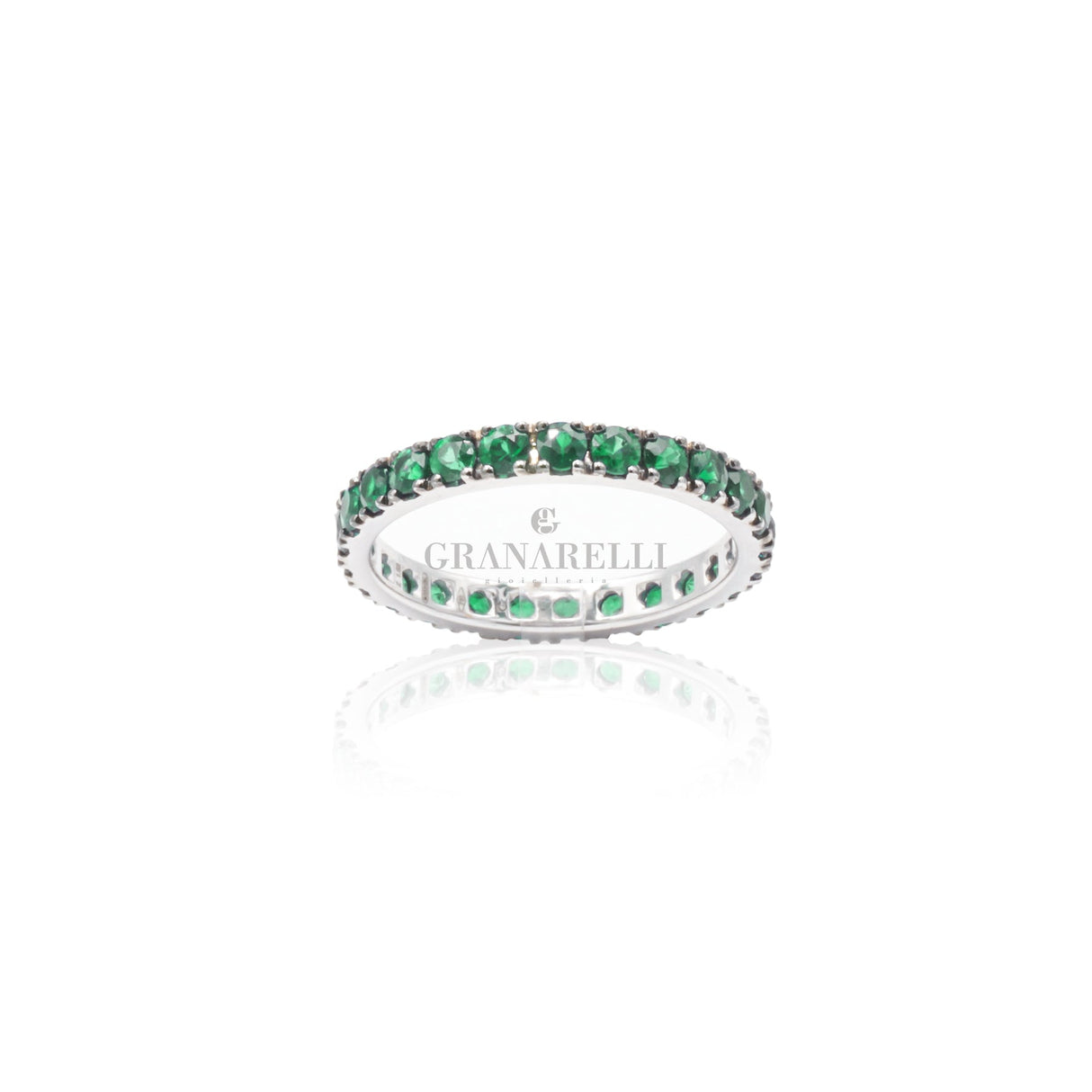 Anello Fedina Smeraldi 1.70kt in Oro Bianco-Anelli-CRIVELLI-13-Gioielleria Granarelli