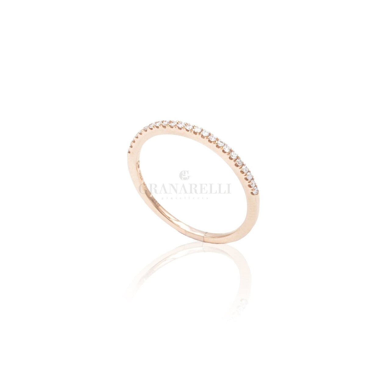 Anello Fedina Sottile Oro Rosa-Anelli-CRIVELLI- [SKU] -Gioielleria Granarelli