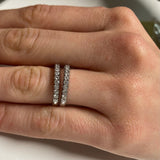 Anello Fedina con Diamanti 0.24kt in Oro Bianco-Anelli-GRANARELLI-13-Gioielleria Granarelli