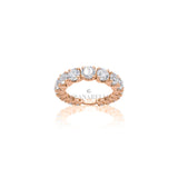 Anello Fedina di Diamanti Scalata 1.63kt in Oro Rosa-Anelli-CRIVELLI-14-Gioielleria Granarelli