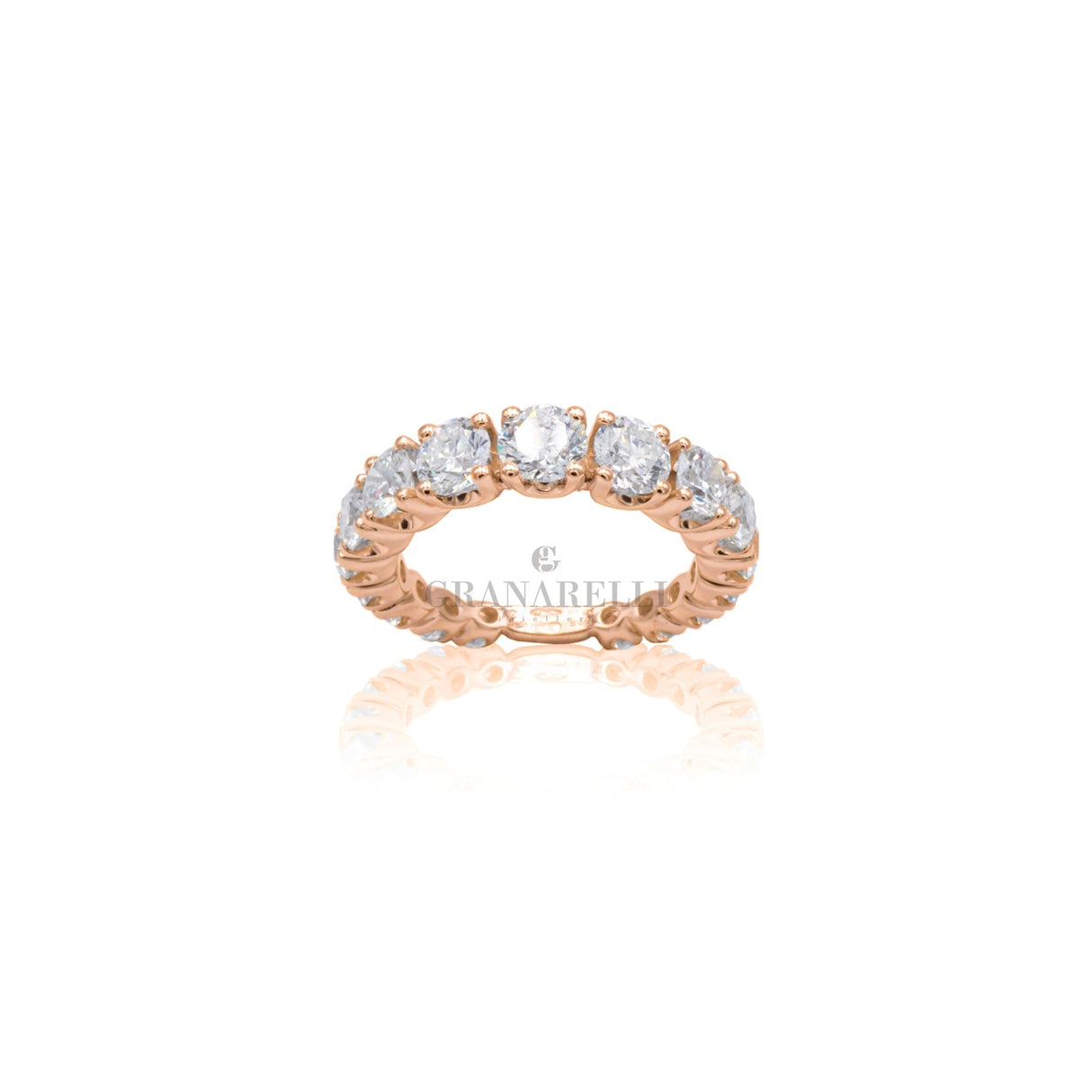 Fedina Scalata Oro Rosa e Diamanti Bianchi 1.65kt
