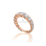 Fedina Scalata Oro Rosa e Diamanti Bianchi 1.65kt