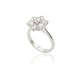 Anello Fiore 2.20kt in Oro Bianco-Anelli-GRANARELLI-14-Gioielleria Granarelli