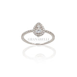 Anello Goccia Illusione 0.38kt in Oro Bianco-CRIVELLI-234-4664-Gioielleria Granarelli
