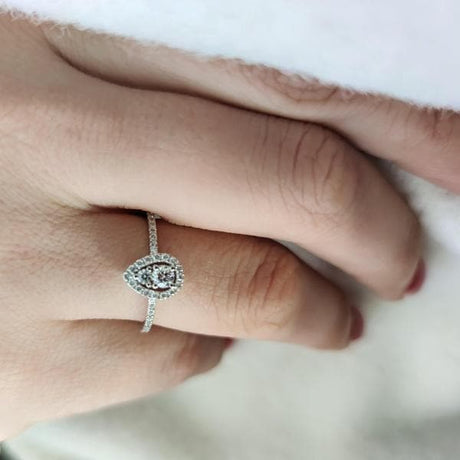 Anello Goccia Diamanti-Anelli-CRIVELLI- [SKU] -Gioielleria Granarelli