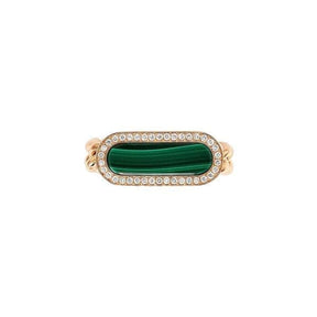Anello Groumette Malachite-Anelli-CRIVELLI- [SKU] -Gioielleria Granarelli