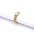 Anello Groumette Oro Rosa Centrale Diamanti-Anelli-CRIVELLI- [SKU] -Gioielleria Granarelli