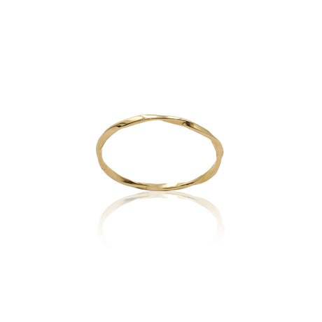 Anello Minimale In Oro Giallo-Anelli-GioGio-Gioielleria Granarelli