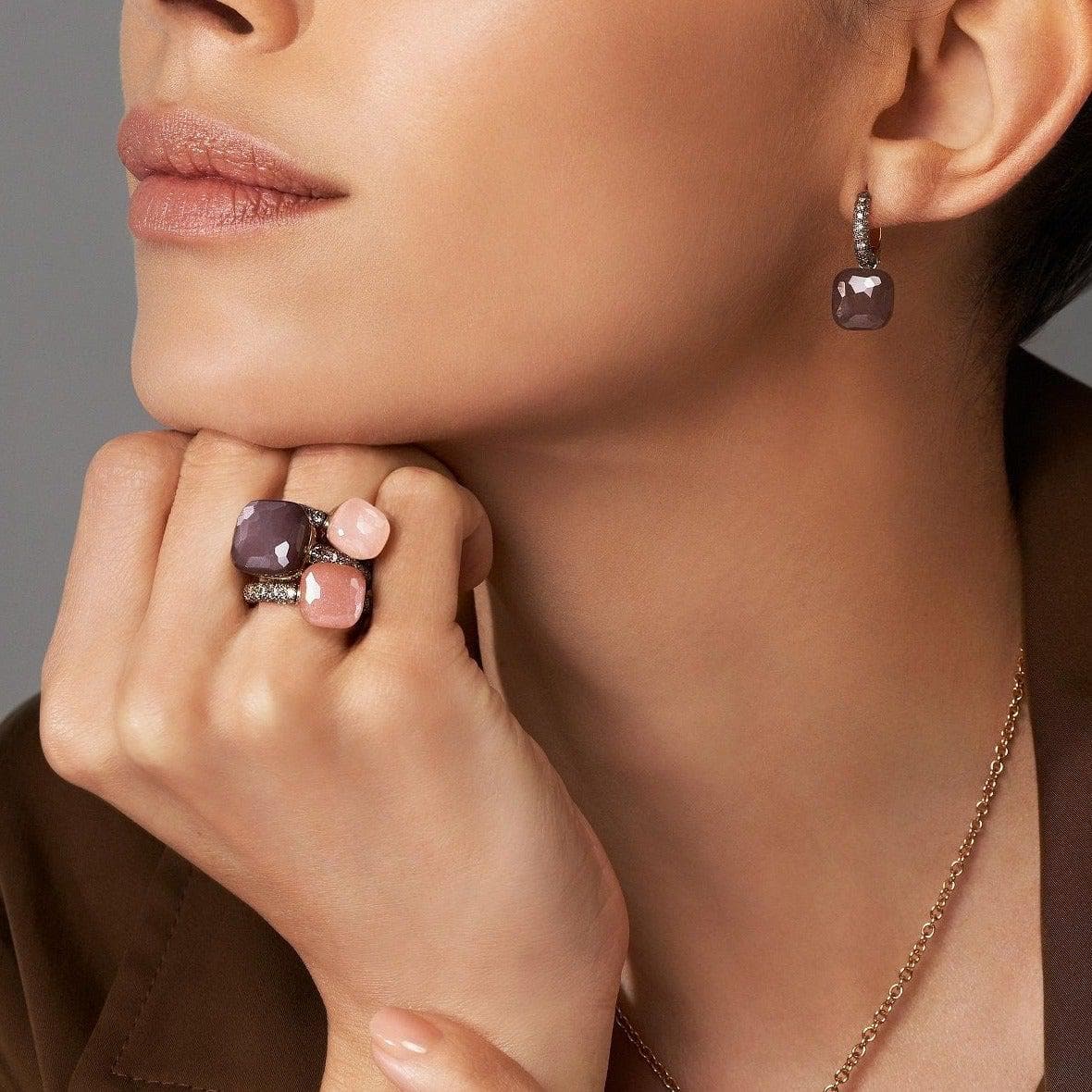 Jewelery granarelli pomellato naked ring chocolate moonstone