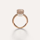 Anello Nudo Classic Solitaire Oro Rosa e Diamanti Brown-POMELLATO-PAC2028O6000DBR00-54-Gioielleria Granarelli