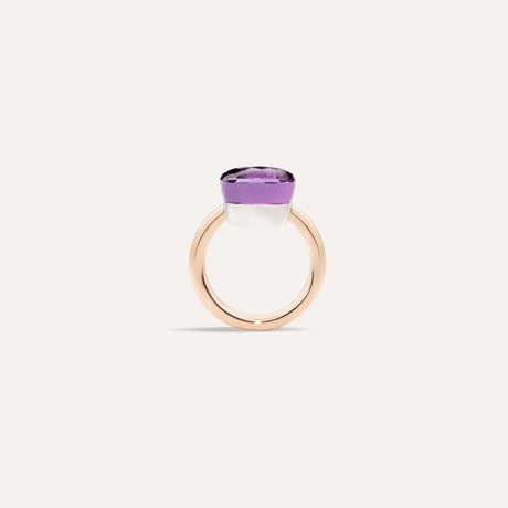 Anello Nudo Maxi Oro Rosa e Ametista-Anelli-POMELLATO-54-Gioielleria Granarelli