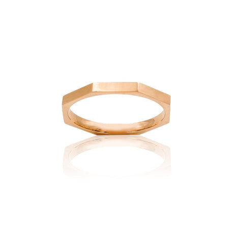Anello Ottogonale In Oro Rosa-Anelli-GRANARELLI-12-Gioielleria Granarelli