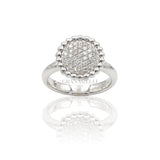 Anello Pavè Di Diamanti In Oro Bianco-Anelli-CRIVELLI-Gioielleria Granarelli
