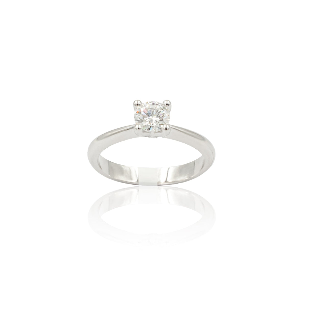 Anello Solitario quattro punte 0.70kt in platino-Anelli-GRANARELLI-Gioielleria Granarelli