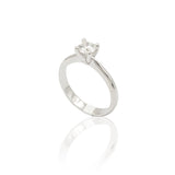 Anello Solitario quattro punte 0.70kt in platino-Anelli-GRANARELLI-Gioielleria Granarelli