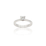 Anello Solitario in Oro Bianco-Anelli-GRANARELLI- [SKU] -Gioielleria Granarelli