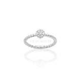 Anello in Oro Bianco Torchon con Diamanti-Anelli-CRIVELLI- [SKU] -Gioielleria Granarelli