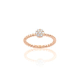 Anello Torchon con Diamanti in Oro Rosa-Anelli-CRIVELLI-14-Gioielleria Granarelli