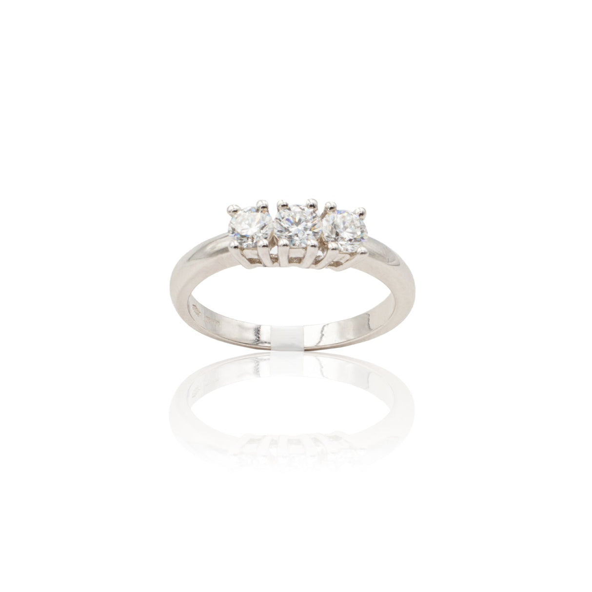Anello Trilogy 0.70kt in Oro Bianco-Anelli-GRANARELLI-13-Gioielleria Granarelli