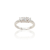 Anello Trilogy 0.70kt in Oro Bianco-Anelli-GRANARELLI-13-Gioielleria Granarelli