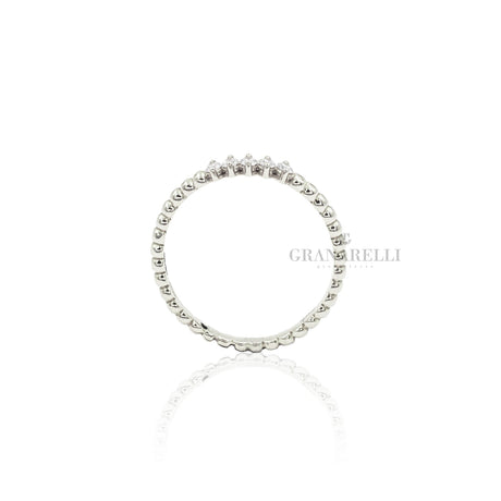 Anello in Oro Bianco con 5 Brillanti-CRIVELLI-276-919-Gioielleria Granarelli