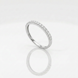Anello Fedina Light in Oro Bianco e Diamanti 0.27
